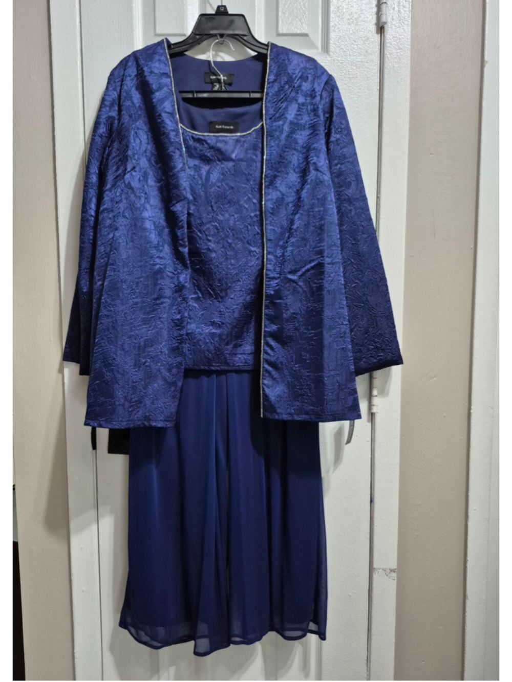 Women's R&M Richards 3-Piece Pantsuit Blue Size 12